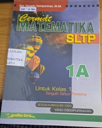 Cermat Matematika SLTP 1A