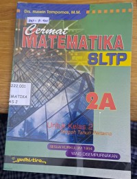 Cermat Matematika SLTP 2A