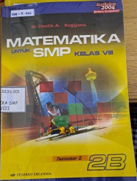 Matematika untuk SMP Kelas VIII Semester 2