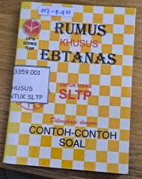 Rumus Khusus Ebtanas untuk Siswa SLTP