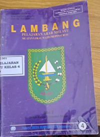 Lambang Pelajaran Arab Melayu Muatan Lokal Wajib Propinsi Riau