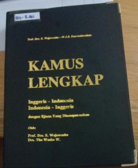 Kamus Lengkap Inggeris-Indonesia - Indonesia-Inggeris